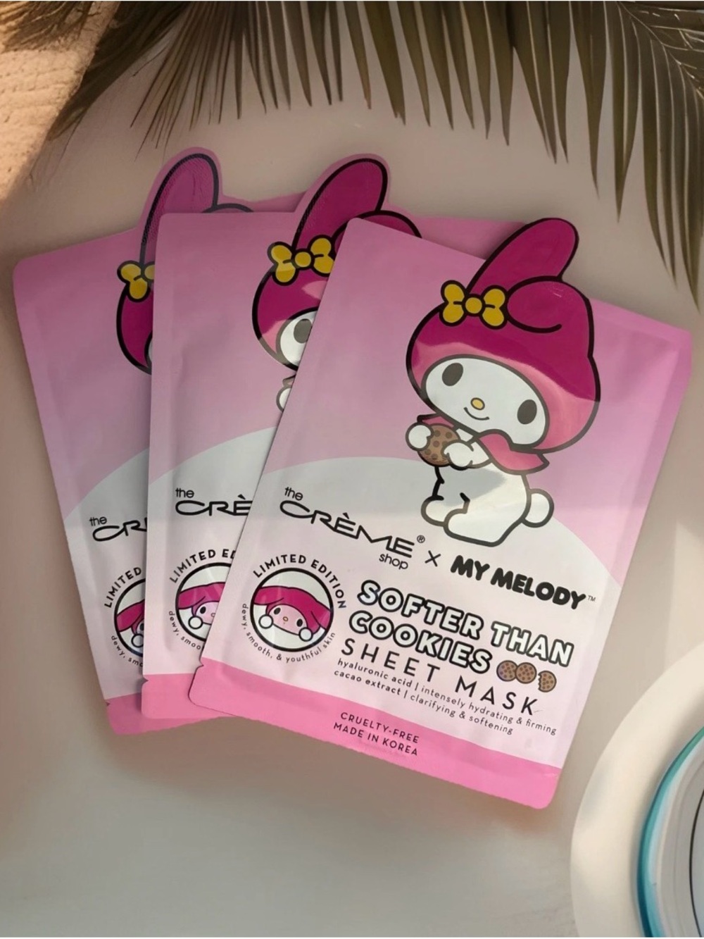 The Crème Shop x My Melody Pink 'Softer Than Cookies' Hydrating Sheet Mask